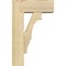 Ekena Millwork Balboa Block Rough Sawn Bracket w/ Offset Brace, Douglas Fir, 6"W x 14"D x 22"H BKT0604X14X22BOA05RDF - alternate 3